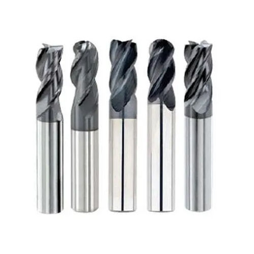 3-4 Inch Solid Carbide End Mills - Color: Silver