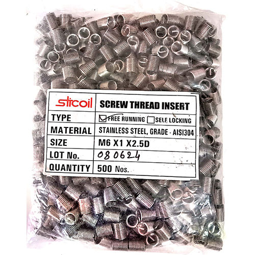 Heli Coil Screw Thread Insert - Color: Silver