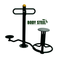 Siting And Standing Twister - Commercial Grade, Manual Operation | Customizable Seat Color, Lifetime Fabrication Warranty, Mig Welding Technology
