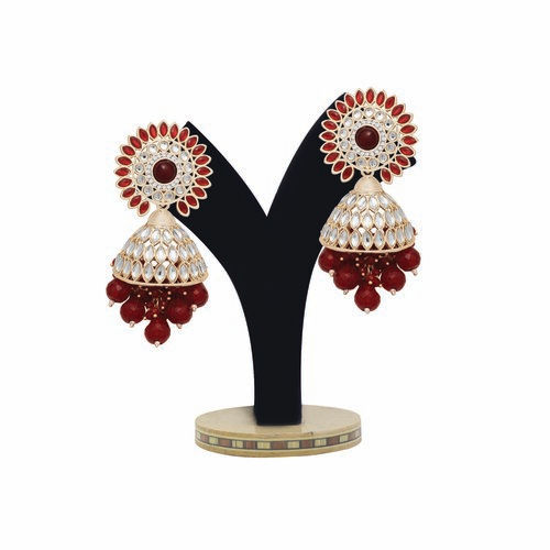 Floral Majesty Jhumki Earrings.