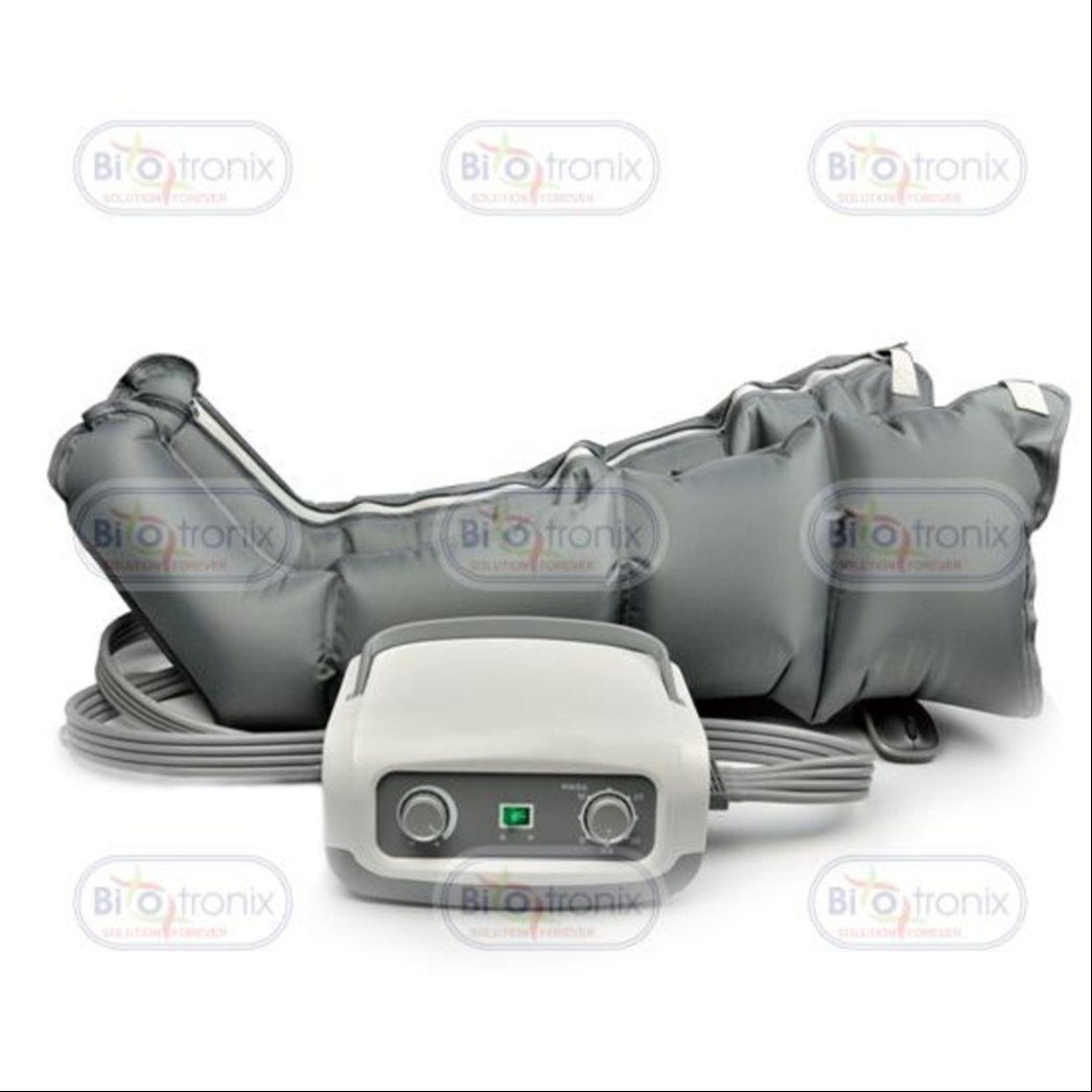 White Vibrating Airbags Air Pressure Leg Massager With Air Compression Therapy 4 bags, For Gym