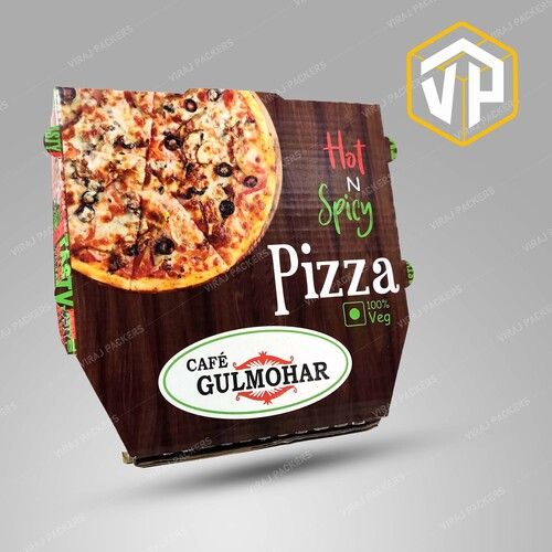 9 Inch Diamond Shape Custom Printed Pizza Packaging Box