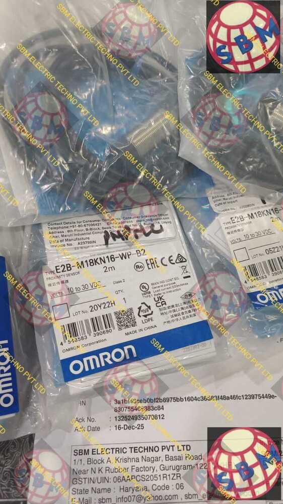 OMRON PROXIMITY SENSOR,10 TO 30VDC, E2B-M18KN16-WP-B2