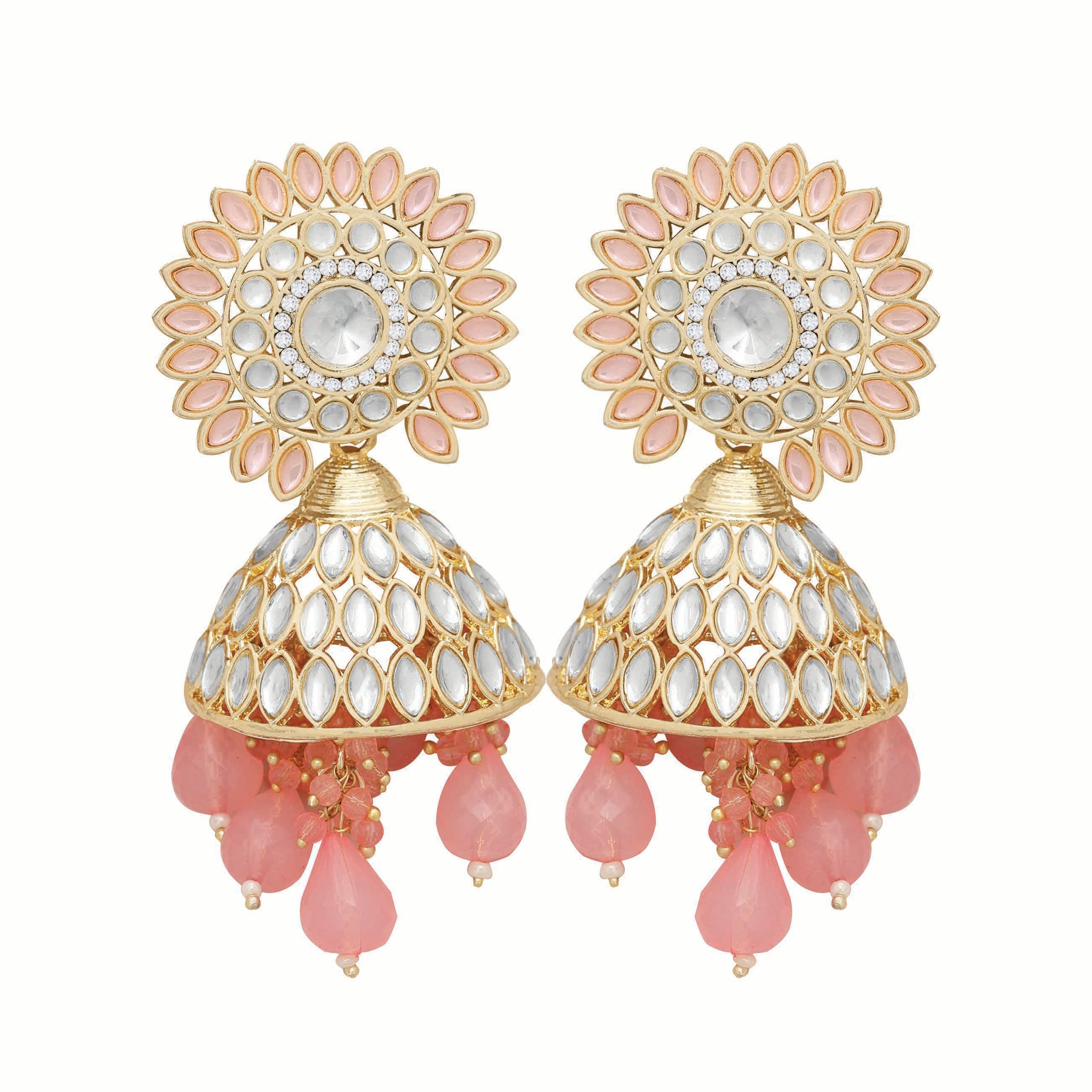 Floral Majesty Jhumki Earrings..