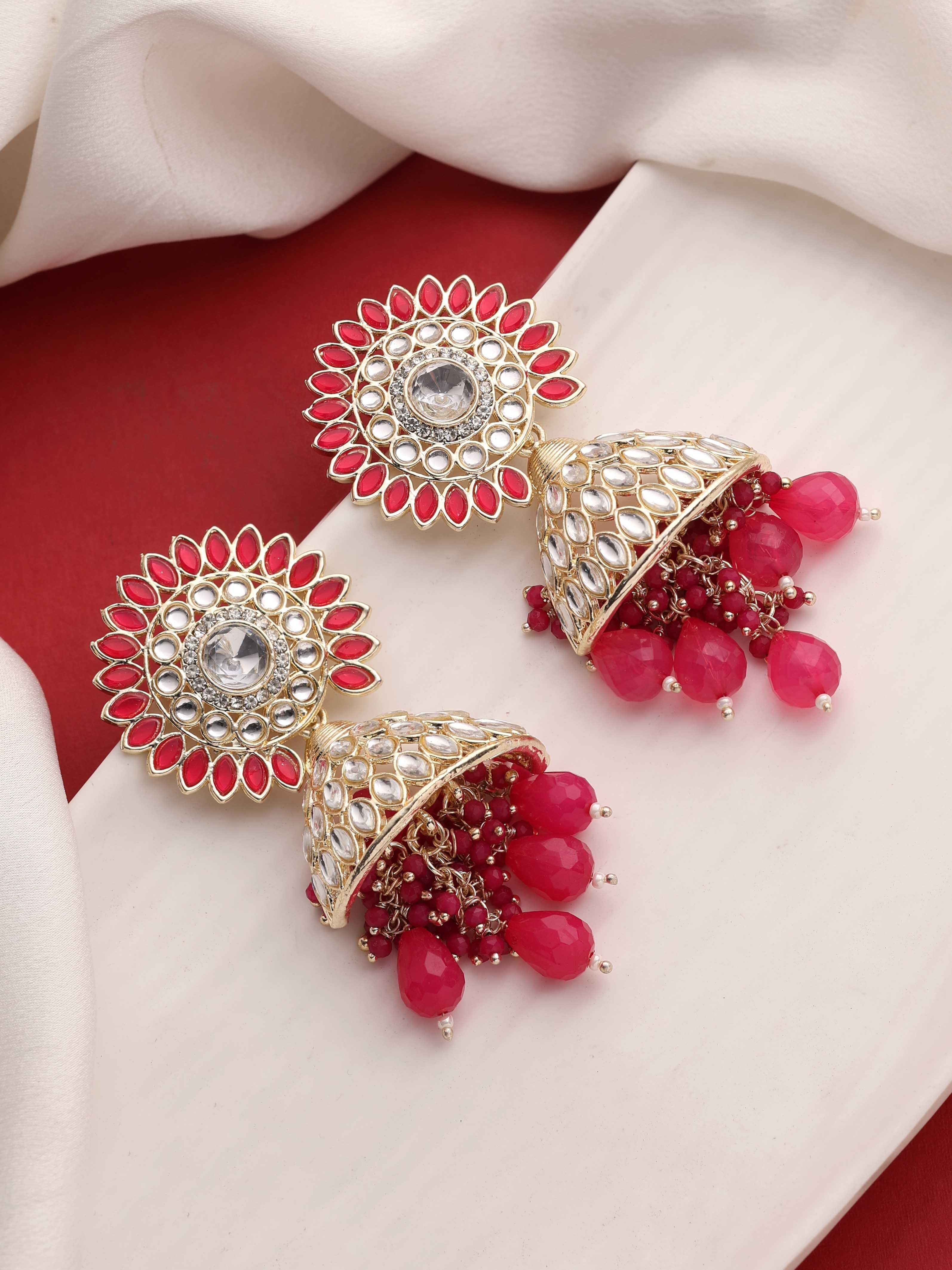 Floral Majesty Jhumki Earrings...