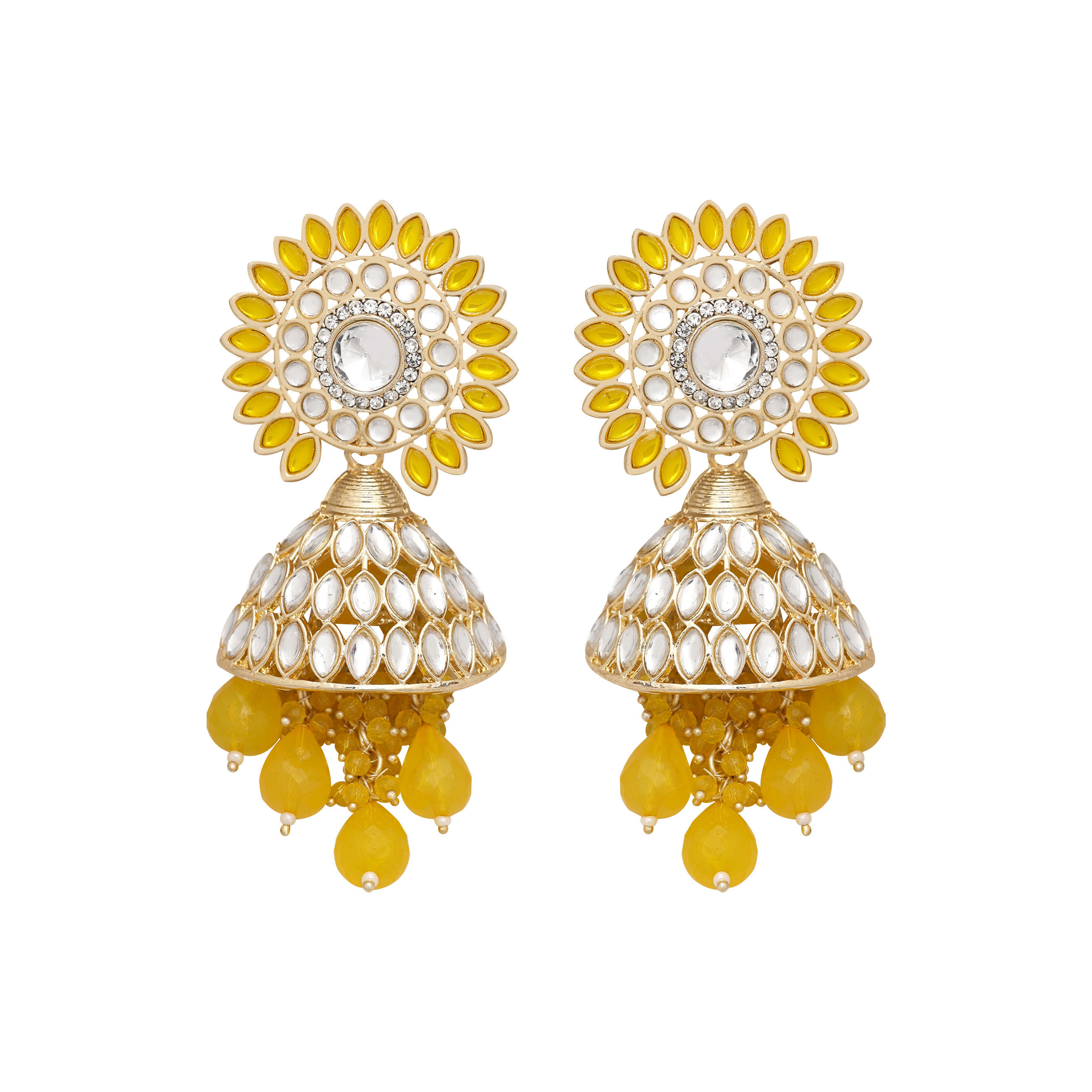 Floral Majesty Jhumki Earrings....