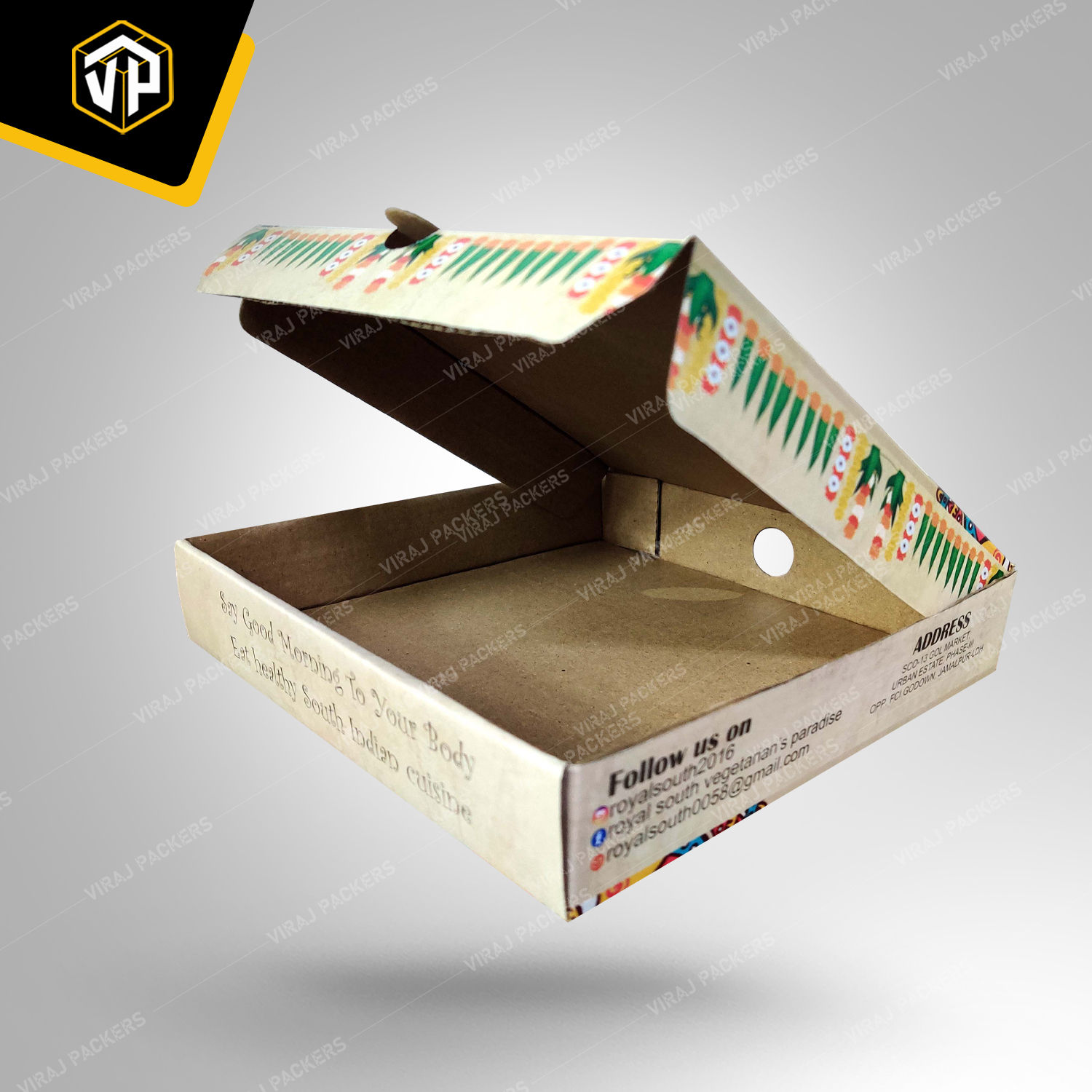 Premium Custom Printed Masala Dosa Packaging Box