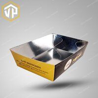 Premium Printed Momos Packaging Box with silver coating inside