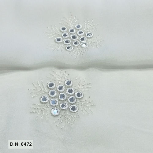 Chikankari mirror work Fabric