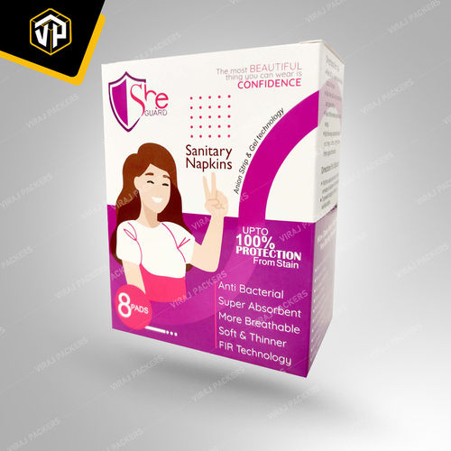 Sanitary Napkins Customized Packaging Boxes