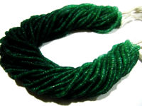 Natural Green Onyx Plain Tyre shape Rondelle 4mm Beads Strand 14''long