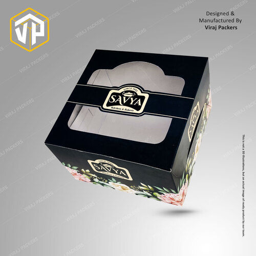 Premium Cake Packaging Box with Window Cut