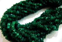 Natural Green Onyx Uncut Nugget 6mm To 9mm Beads Strand 35''Long