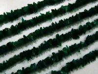 Natural Green Onyx Uncut Nugget 6mm To 9mm Beads Strand 35''Long