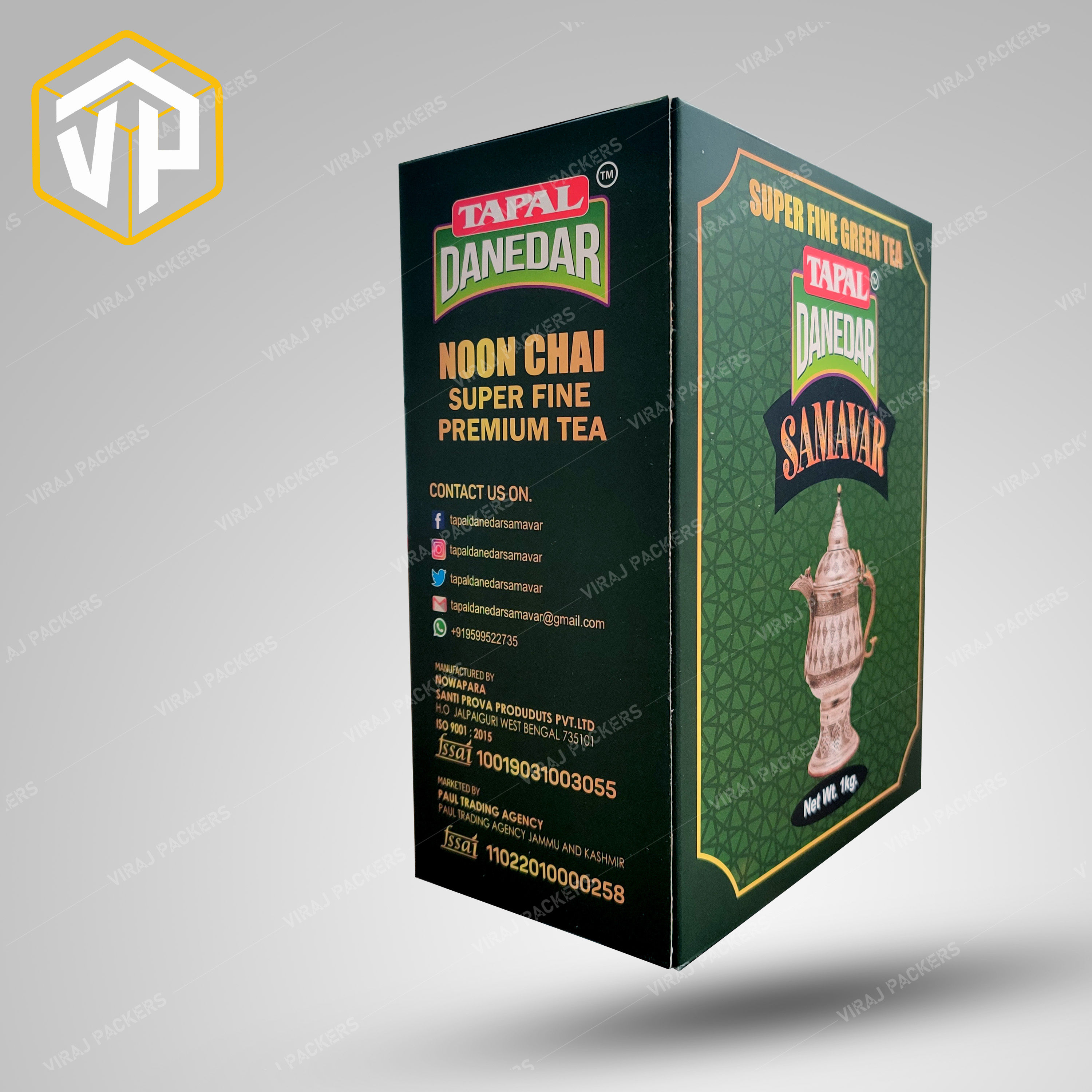 Custom Printed Tea Powder Packaging Box