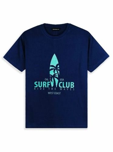 Lcw Mens Printed T Shirt Navy