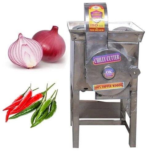 1 Hp Chilli Cutter Machine - Material: Stainless Steel