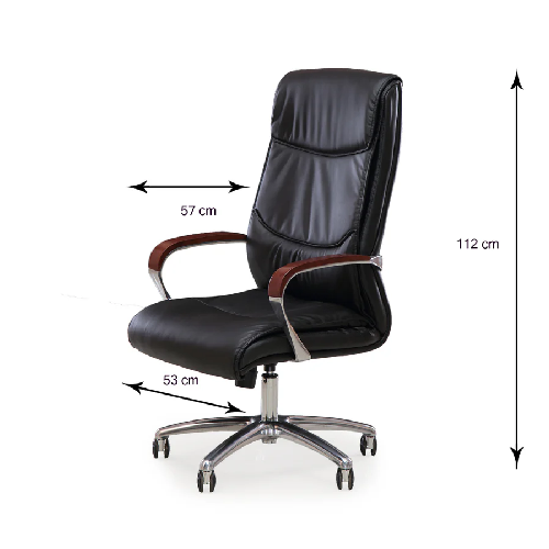 Nilkamal Boss High Back Chair (Black)
