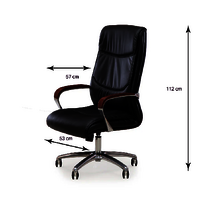 Nilkamal Boss High Back Chair (Black)