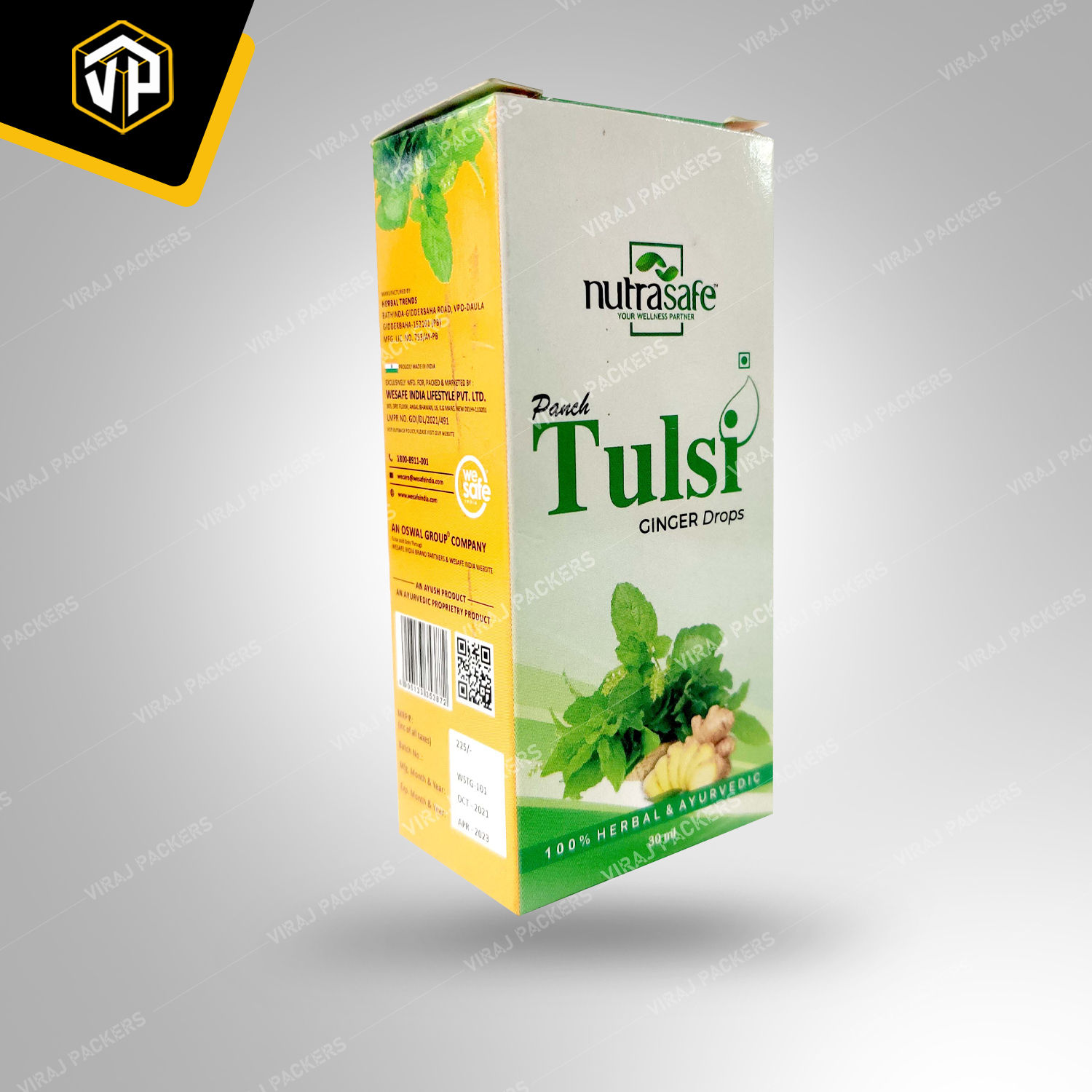 Tulsi Drop Medicine Packaging Box