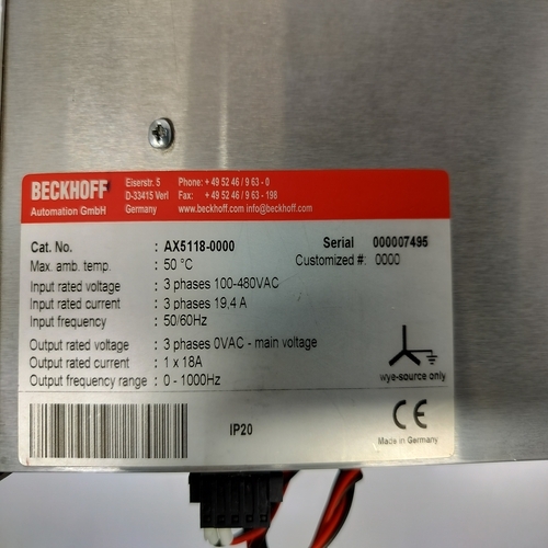 BECKHOFF AX5118-0000 SERVO DRIVE