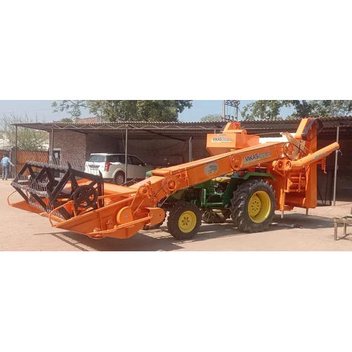 Vikas 325 Mini Combine Harvester - Color: Orange Paint Coated