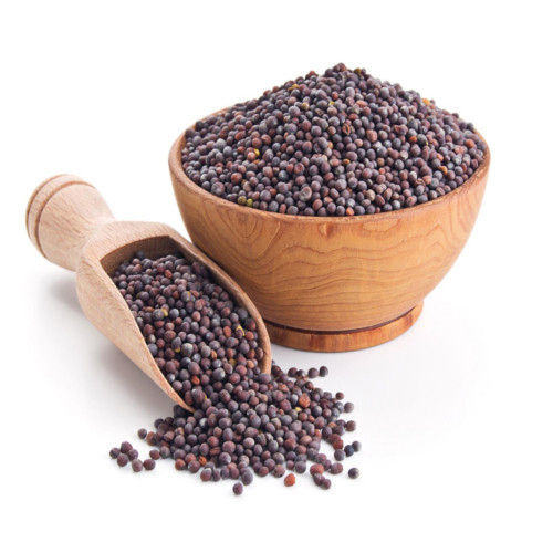 Mustard Seeds - Natural Raw Solid Spice, Round Brown Dried Seeds for Culinary Freshness