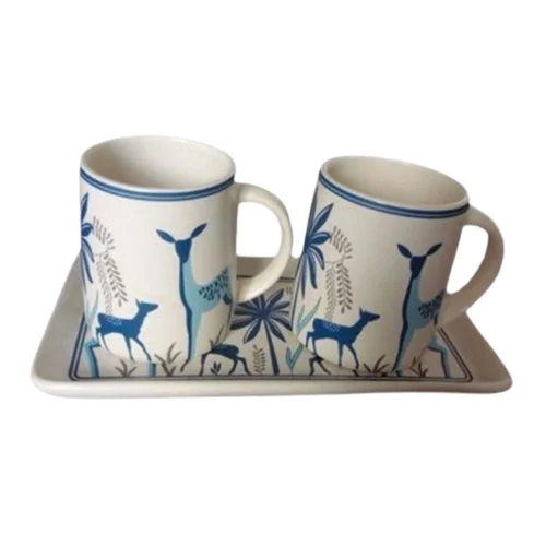 250 ml Ceramic Coffee Tray Mug Set
