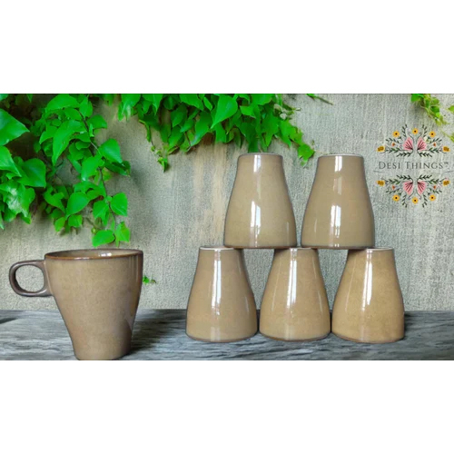 Brown Colour Porcelain Coffee Mug