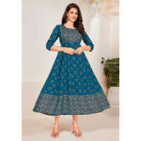 Ladies Printed Kurti - High-Quality Cotton, Sizes M to XL, Available in Various Colors - Modern Style, Washable Design, Elegant Printed Pattern