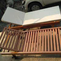 Wooden Lounger and Mattress