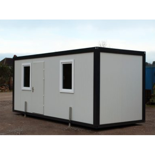 Mild Steel Porta Cabin - Mild Steel Walls, Mild Steel Roof, White Color, PVC Flooring | Versatile Modular Office Solution for Rapid Deployment and Flexibility