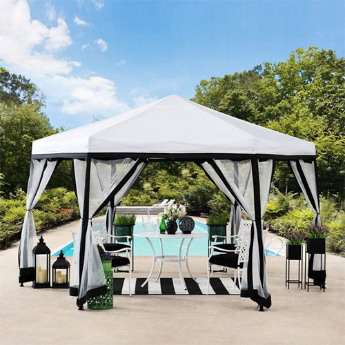 Industrial Outdoor Gazebo - Color: White