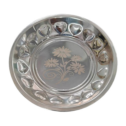 Snacks Plate - Color: Silver