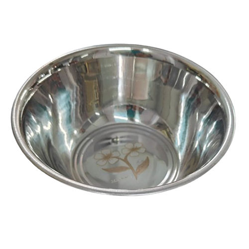 Stainless Steel Deep Bowl - Color: Silver