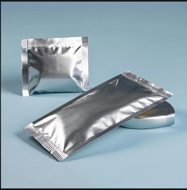 Silver Pouch Food Packing 8"x10" - Silver Foil Material, 8 X 10 Inches | Ideal For Food Preservation And Storage