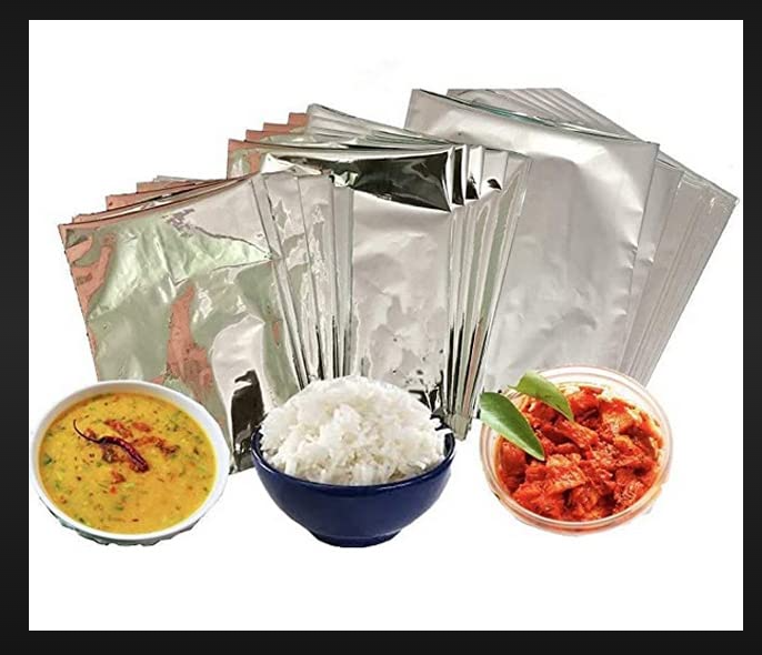 Silver Pouch Ketchup Pouch 6"x8" - Silver Food Packing Pouch | Versatile Design, Ideal for Sauces, Condiments, and Food Packaging