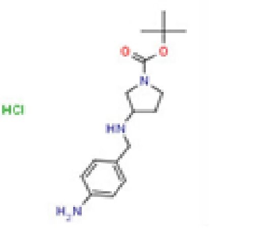 3-(4-Aminobenzylamino)pyrrolidine-1-carboxylic acid tert-butyl ester hydrochloride