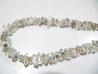 Natural Herkimer Diamond Quartz Free Shape 5-7mm Strand 8 inches Long