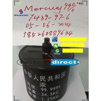 Top Factory wholesale Mercury silver liquid Hg mercury 34.5kg with Best price!!