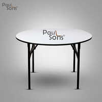 Laminated Folding Table - 18mm Plywood Top, 30x30mm Mild Steel Base | Modern Design, Powder Coating, Adjustable Nylon Leg Stabilizers, Available Sizes 4ft, 5ft & 6ft