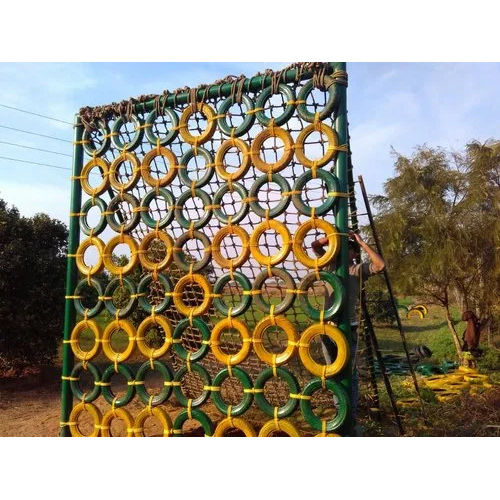 Ms Frame Climbing  Tyre Wall Net - Application Areas: Adventure & Trekking