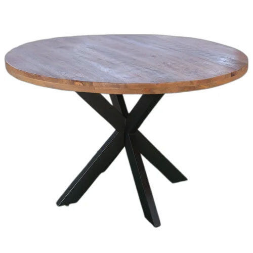 sheesham Wooden Round Restaurant Table