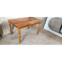 Sheesham Wood Dining Table - Artwork: Handmade