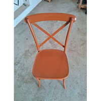 Metal Cross Back Chair - Material: Iron