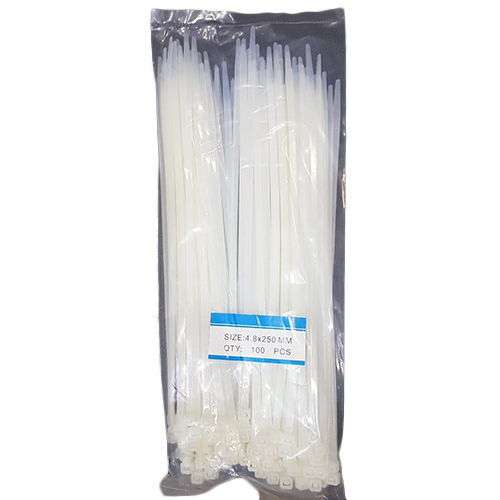 100 Pcs 4.8X250 Cable Tie - Application: Industrial