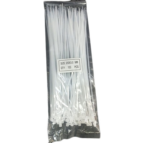 100 Pcs 250X3 Mm Plastic Cable Tie - Application: Industrial