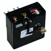 Ax-2 Pole Relay - Black Color, 220 Volt Rated Voltage | Durable Electric Fitting For Industrial Applications, Warranty Included
