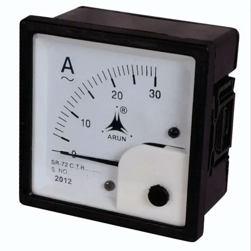 Sr 72 Square Analog Meters - Color: Black