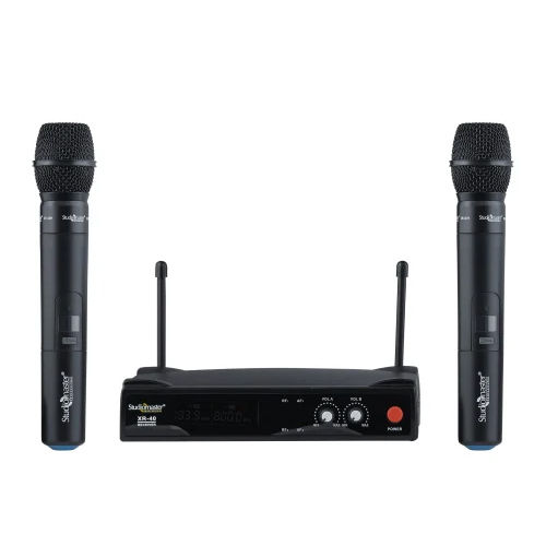 Studiomaster Xr40hh Wireless Handheld Mic Set - Color: Black